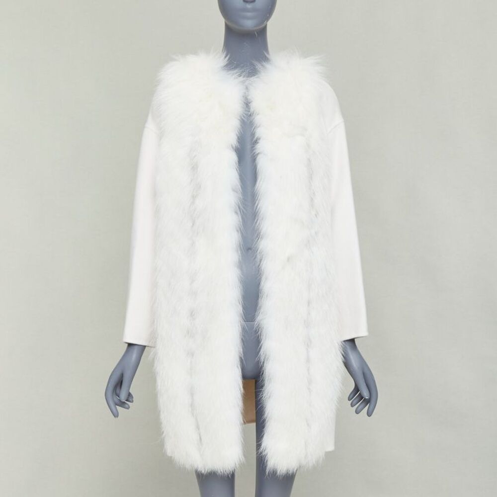 Fendi Fox Fur Cashmere Long Coat